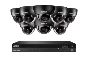 Lorex Elite Series NVR with A10 IP Dome Cameras - 4K 16-Channel 4TB Wired System