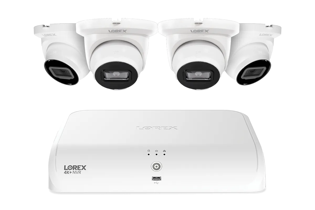 Lorex Fusion Series 4K  16 Channel (8 Wired   8 Fusion Wi-Fi) 2TB Wired System with A4 Wired 2K IP Turret Cameras