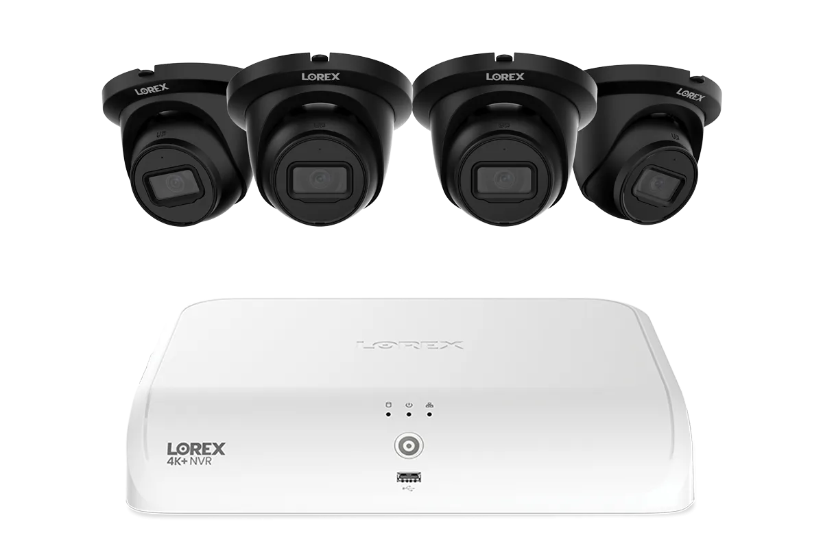 Lorex Fusion Series 4K  16 Channel (8 Wired   8 Fusion Wi-Fi) 2TB Wired System with A4 Wired 2K IP Turret Cameras