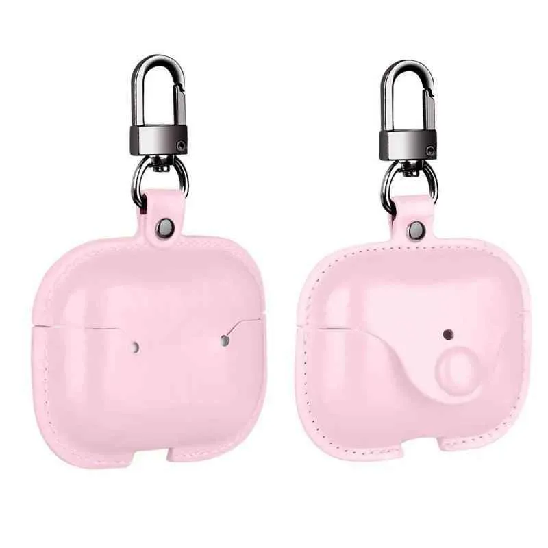 Luxury PU Leather Protective Cover with Hook for AirPods Case 1-3