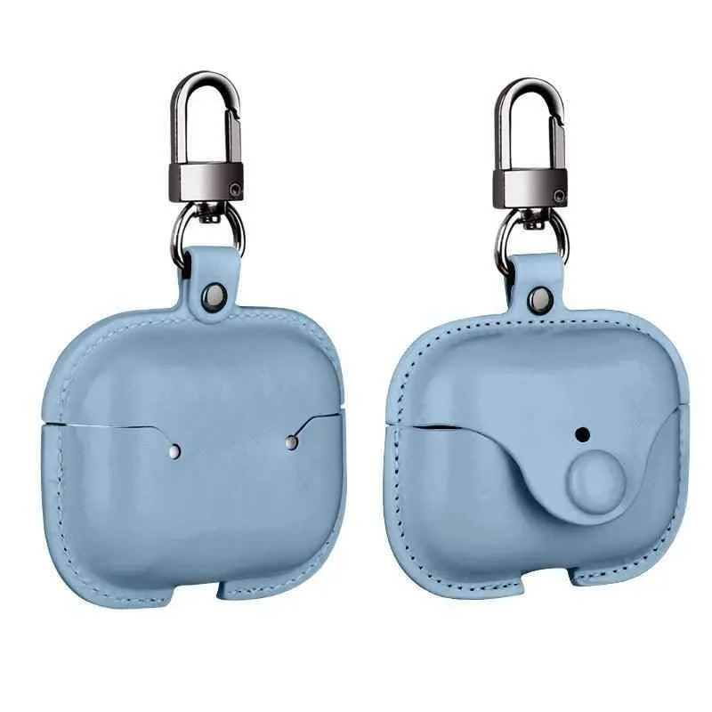 Luxury PU Leather Protective Cover with Hook for AirPods Case 1-3