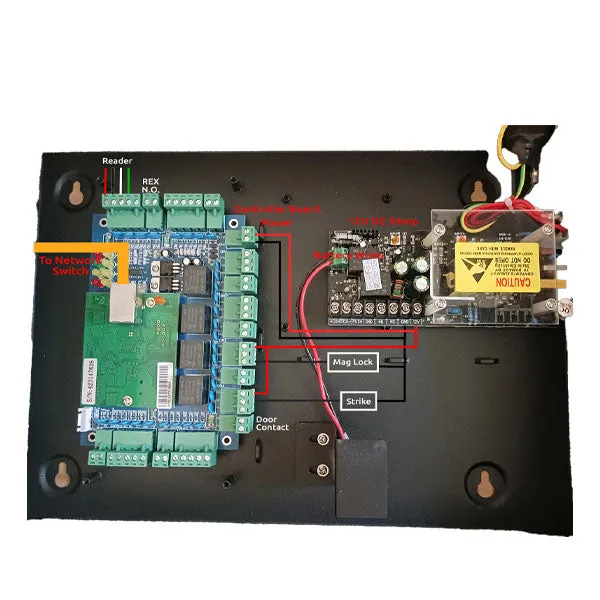 Malibu - Access Control Extension Panel - 4 Doors