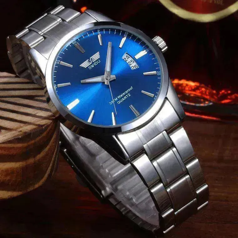 Men's steel single-day watches, non-mechanical, wholesale foreign trade