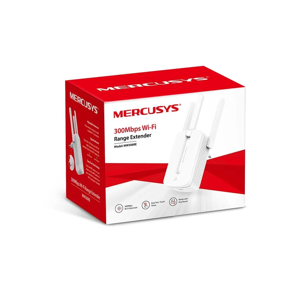 MERCUSYS WiFi Extender Booster MW300RE 300 Mbps