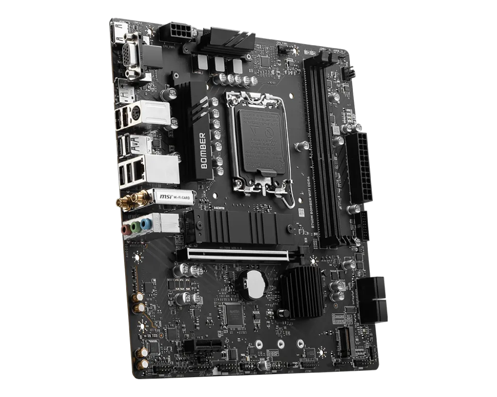 MSI B760M BOMBER WIFI INTEL LGA1700 DDR4 MOTHERBOARD