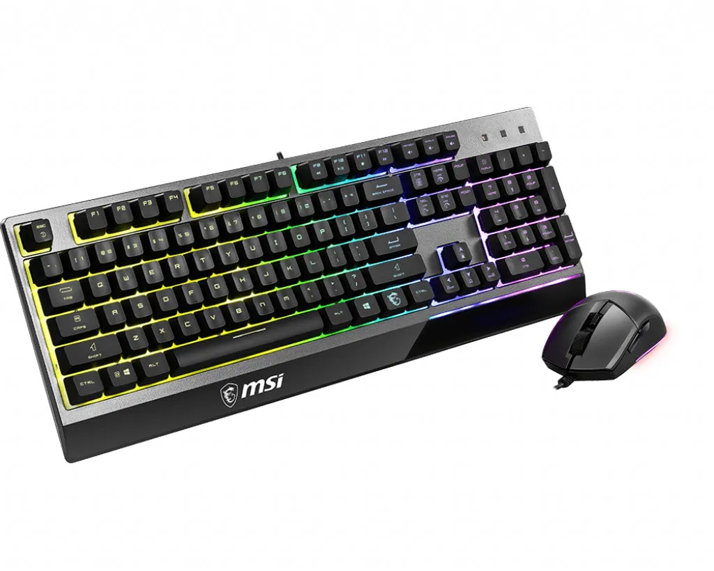 Msi Vigor Gk30 Combo Gaming Keyboard Vigor Gk30 Qwertz   Gaming Mouse Clutch Gm11 Black