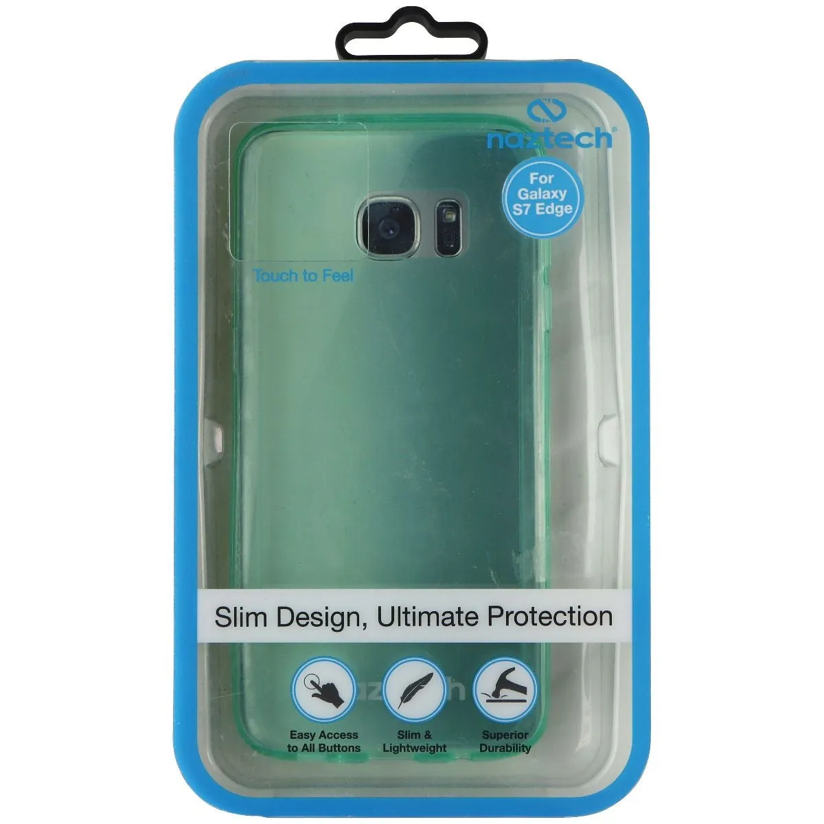 Naztech Slim Cell Phone Protective Case for Samsung Galaxy S7 Edge - Teal