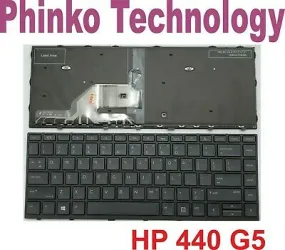 NEW Keyboard for HP Probook 440 G5 430 G5 445 G5 Series with Backlit   Frame