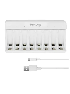 Ni-Mh Aa & Aaa Battery Charger, 8 Port