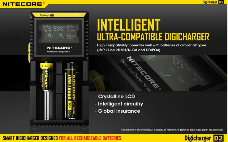 Nitecore D2 DigiCharger Combos