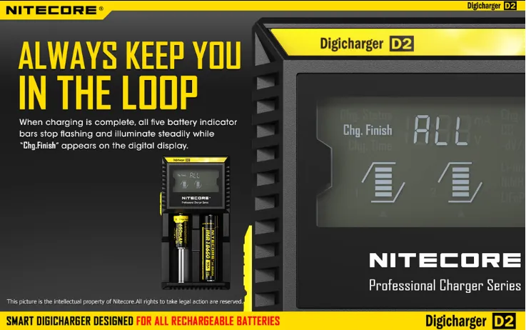 Nitecore D2 DigiCharger Combos