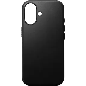 NOMAD Leather Case for iPhone 16 (Black)