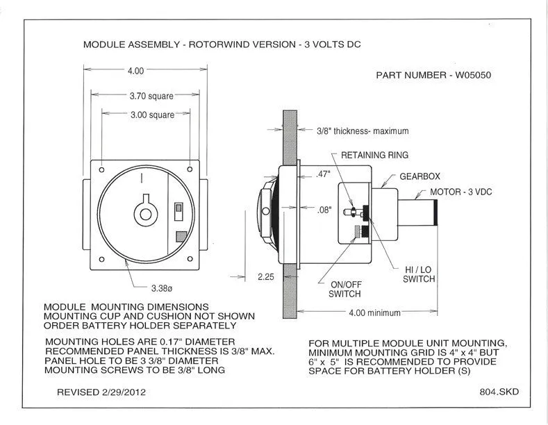 Orbita - DIY Progrmmable Watch Winder | Triple Assembly 6VDC Module