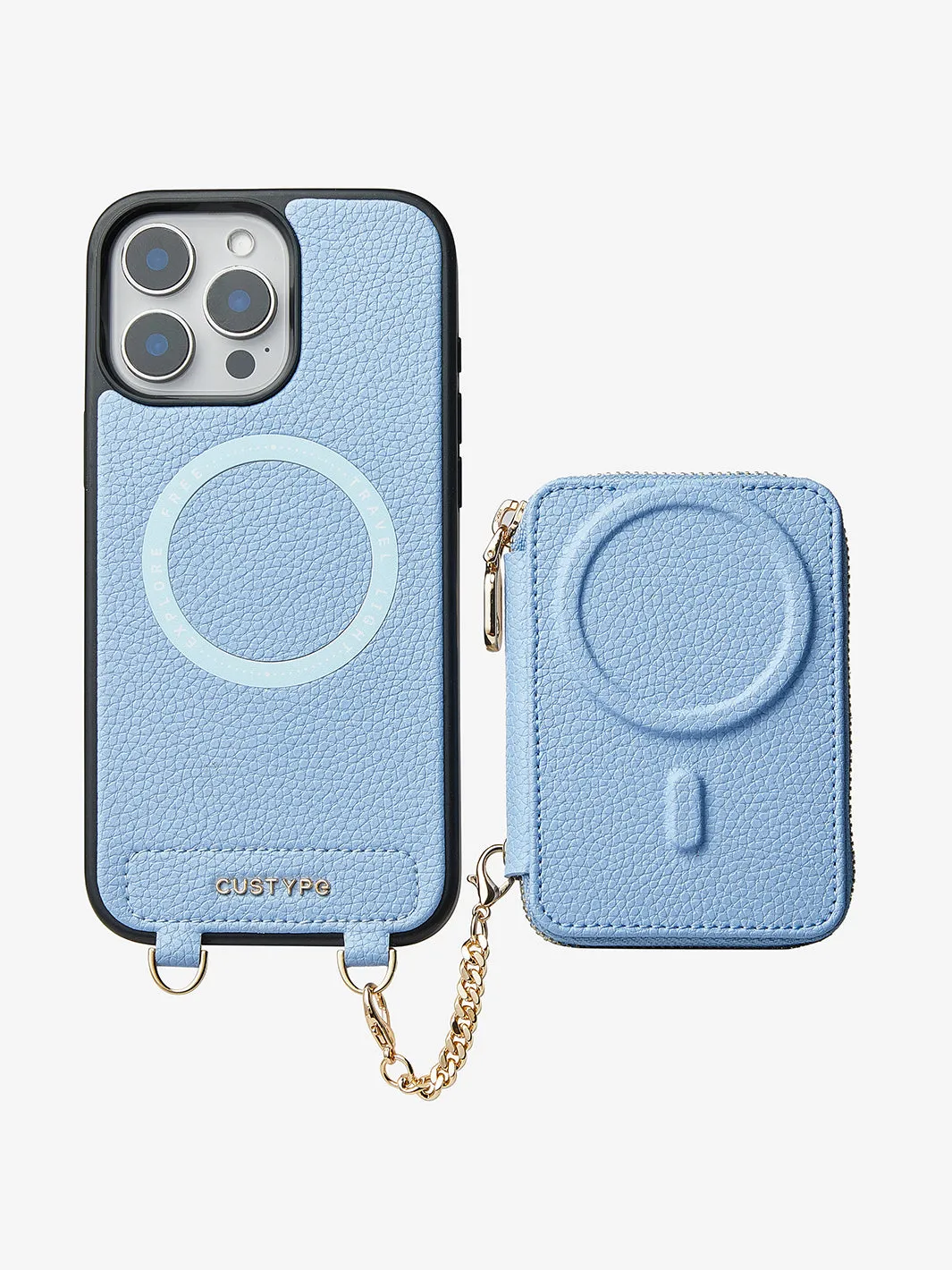 Original Design Set- Detachable Wireless Charging Crossbody Wallet Phone Case Set