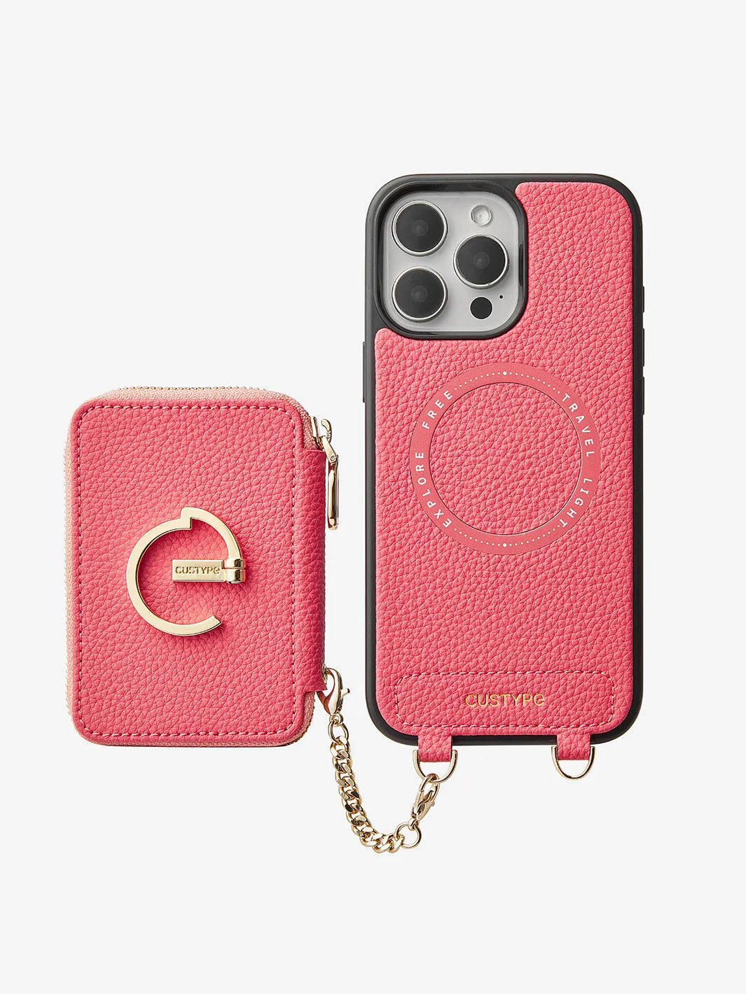 Original Design Set- Detachable Wireless Charging Crossbody Wallet Phone Case Set