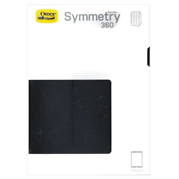 OtterBox Symmetry 360 Folio iPad Case/Stand - Black (Fits 7th and 8th Gen. iPad)