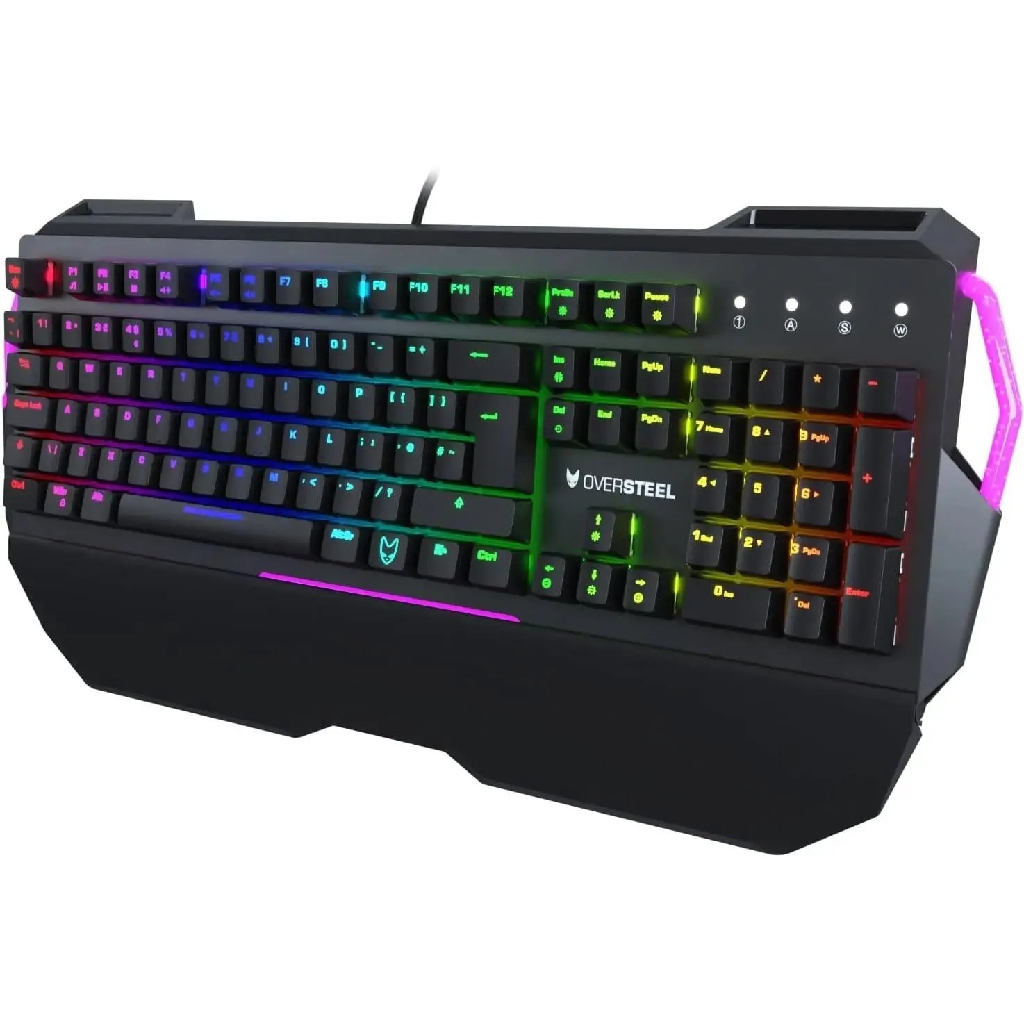 Oversteel IRON Mechanical Gaming Keyboard with RGB, Red Switch