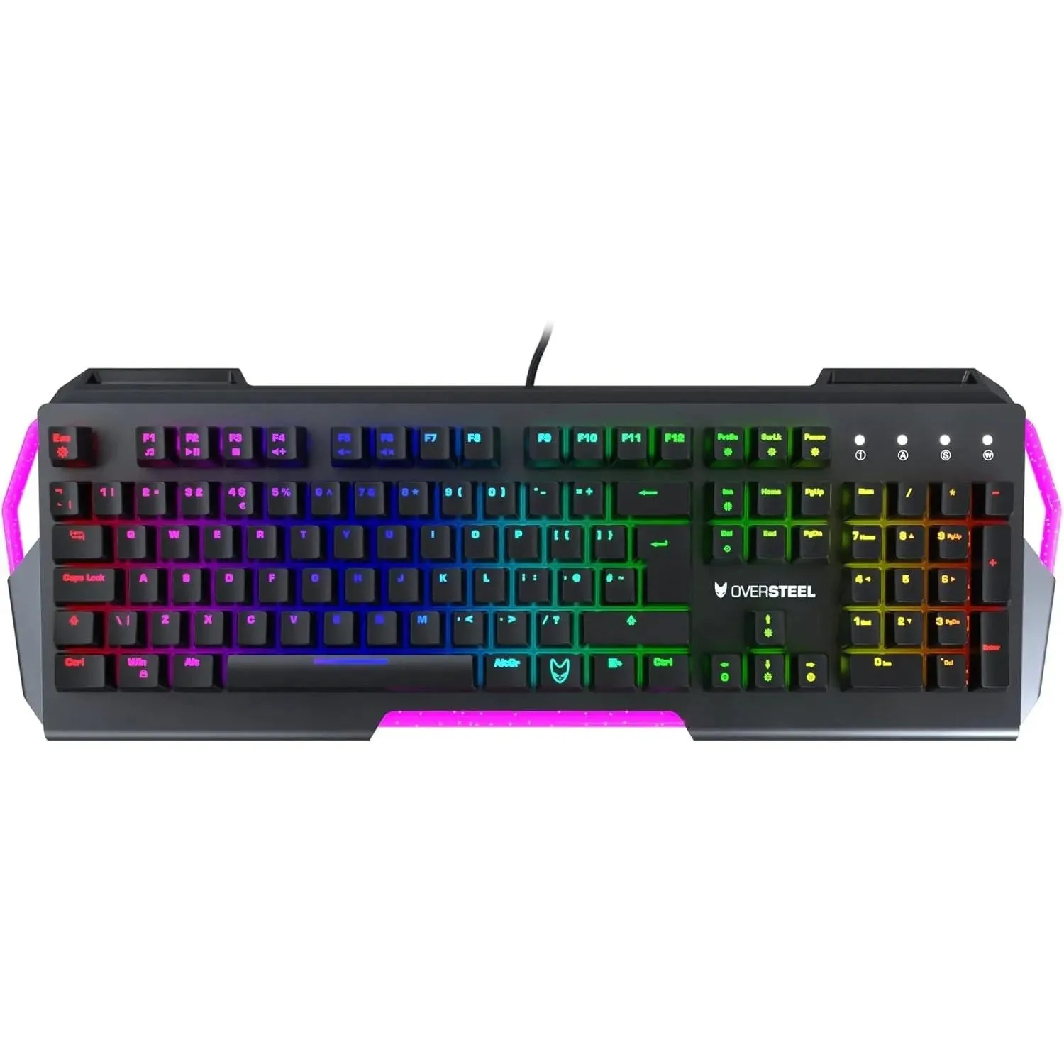 Oversteel IRON Mechanical Gaming Keyboard with RGB, Red Switch