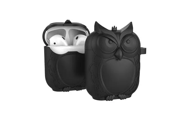 Owl Shape Silicone Shockproof Earphone Case Hook For Apple AirPods