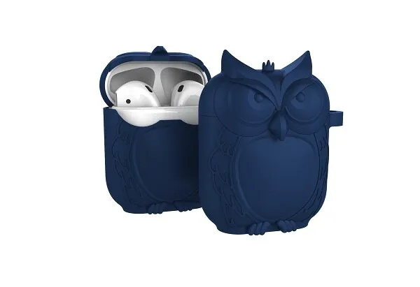 Owl Shape Silicone Shockproof Earphone Case Hook For Apple AirPods