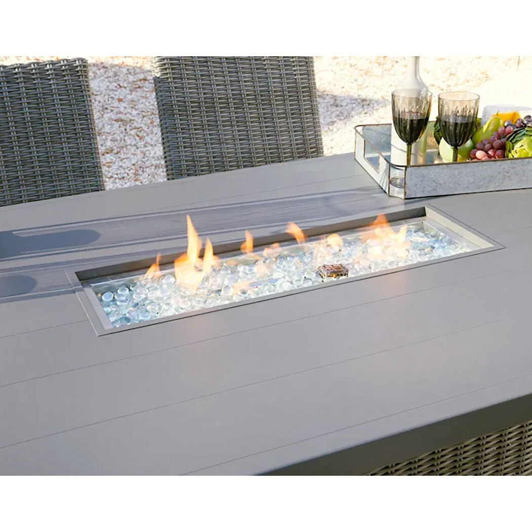 Palazzo 5 Piece Rectangular Fire Pit Bar Set