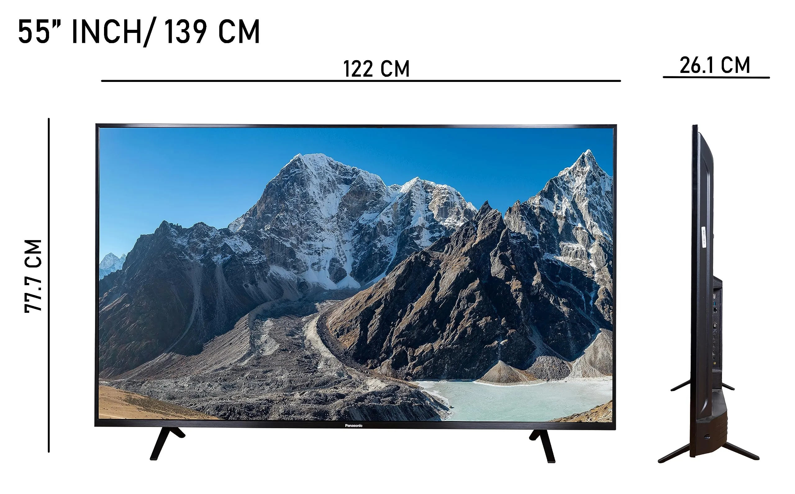 Panasonic 139 cm (55 Inches) 4K Ultra HD Smart Android LED TV TH-55MX850DX (Black) (2023 Model)