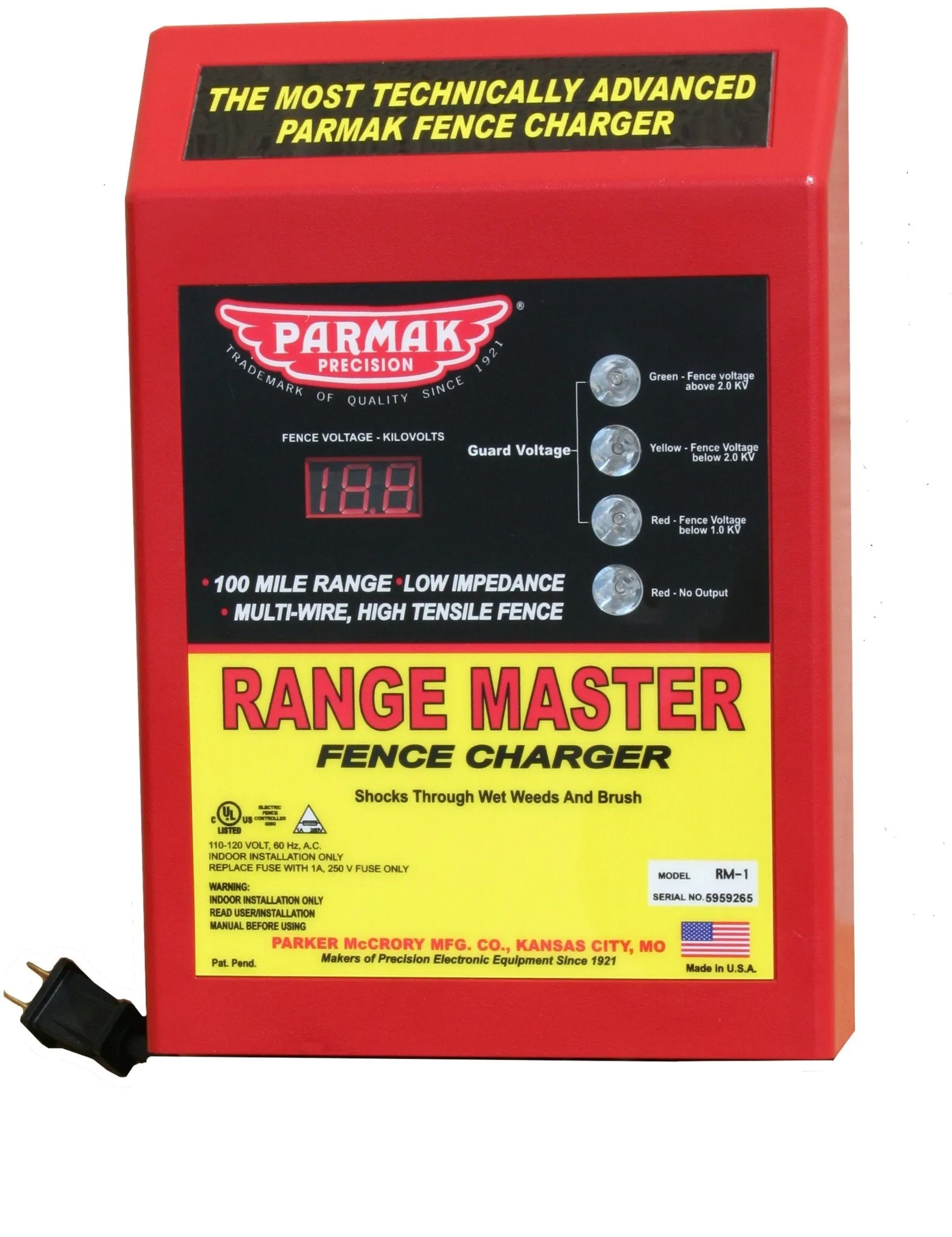 Parmak Range Master Fence Charger