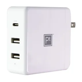 Platinum 65W USB-C Wall Charger with USB-C Cable and 2 USB Ports for MacBook