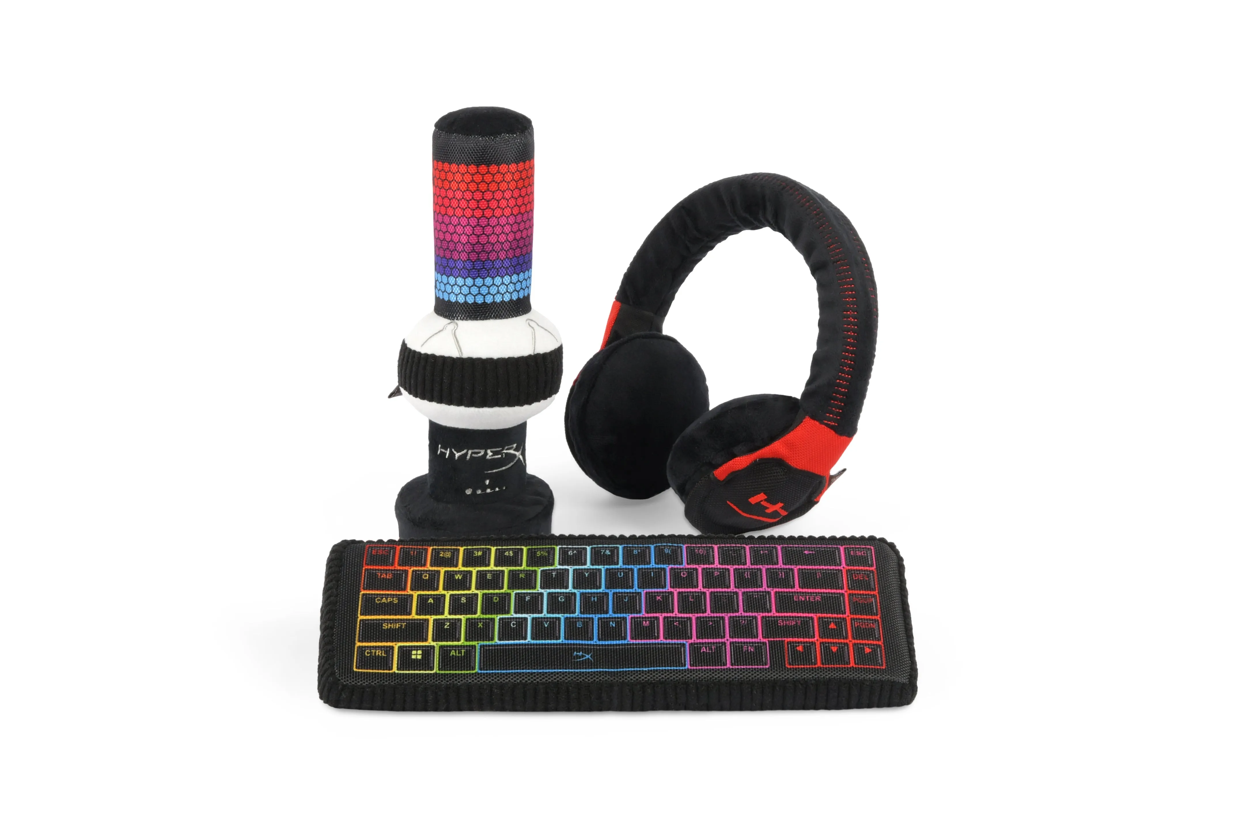 P.L.A.Y.  x  HyperX Squeaky Plush Dog toys, Cloud Arfa Gaming Headset