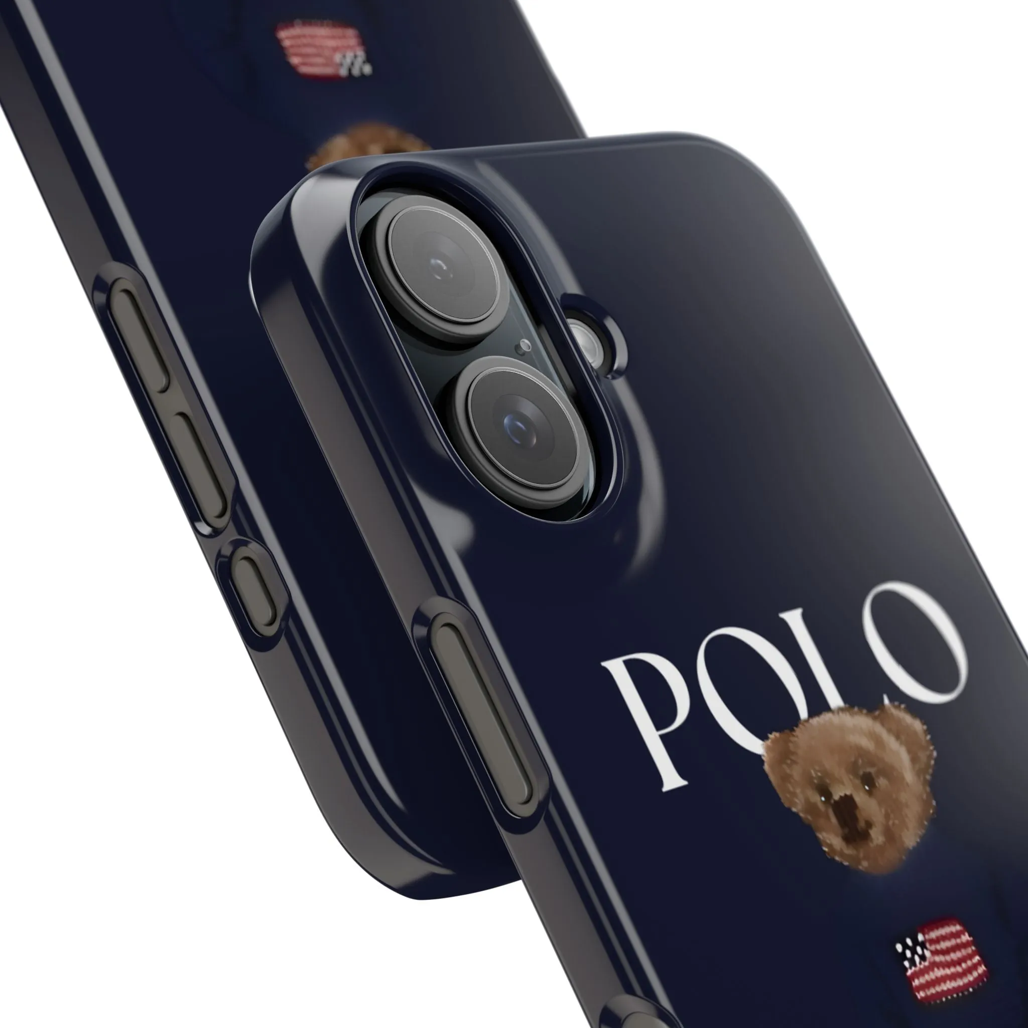 Polo Originals Navy Blue Teddy Slim iPhone Cases