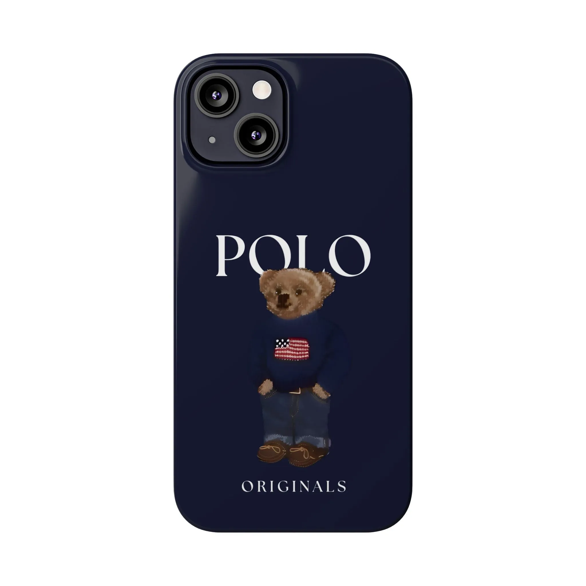 Polo Originals Navy Blue Teddy Slim iPhone Cases