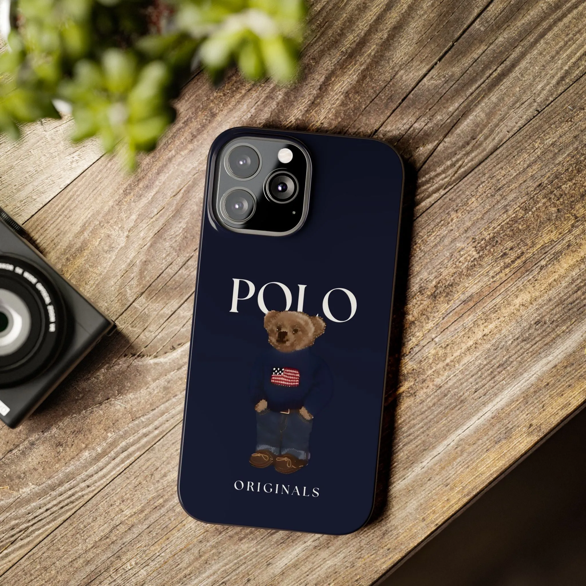 Polo Originals Navy Blue Teddy Slim iPhone Cases