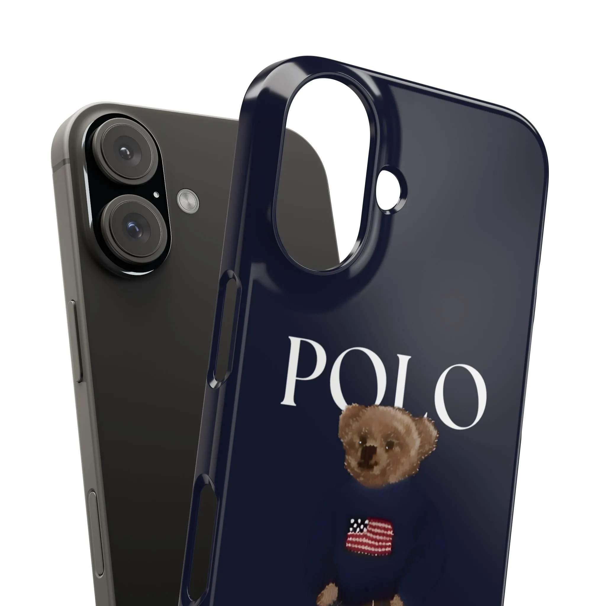 Polo Originals Navy Blue Teddy Slim iPhone Cases