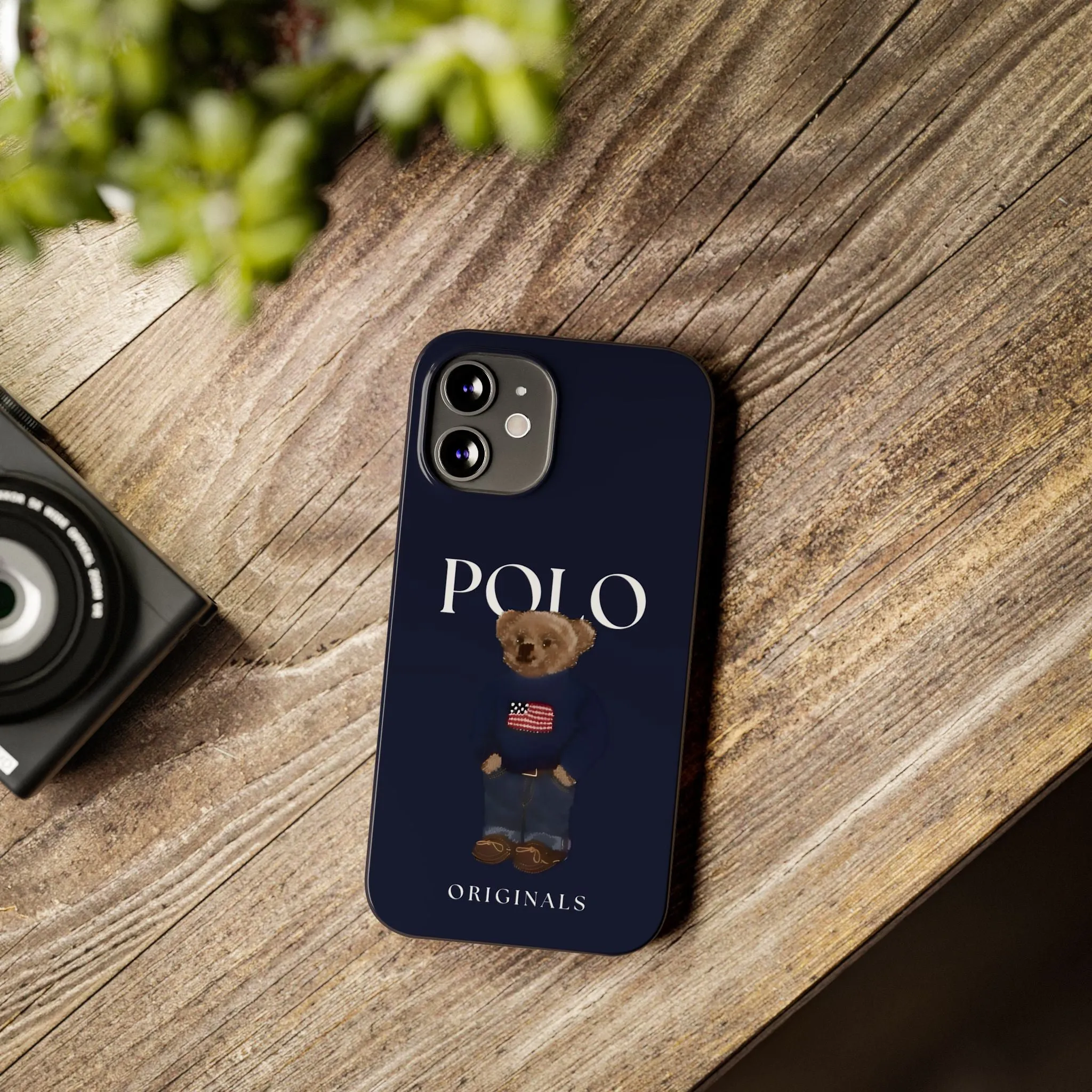 Polo Originals Navy Blue Teddy Slim iPhone Cases