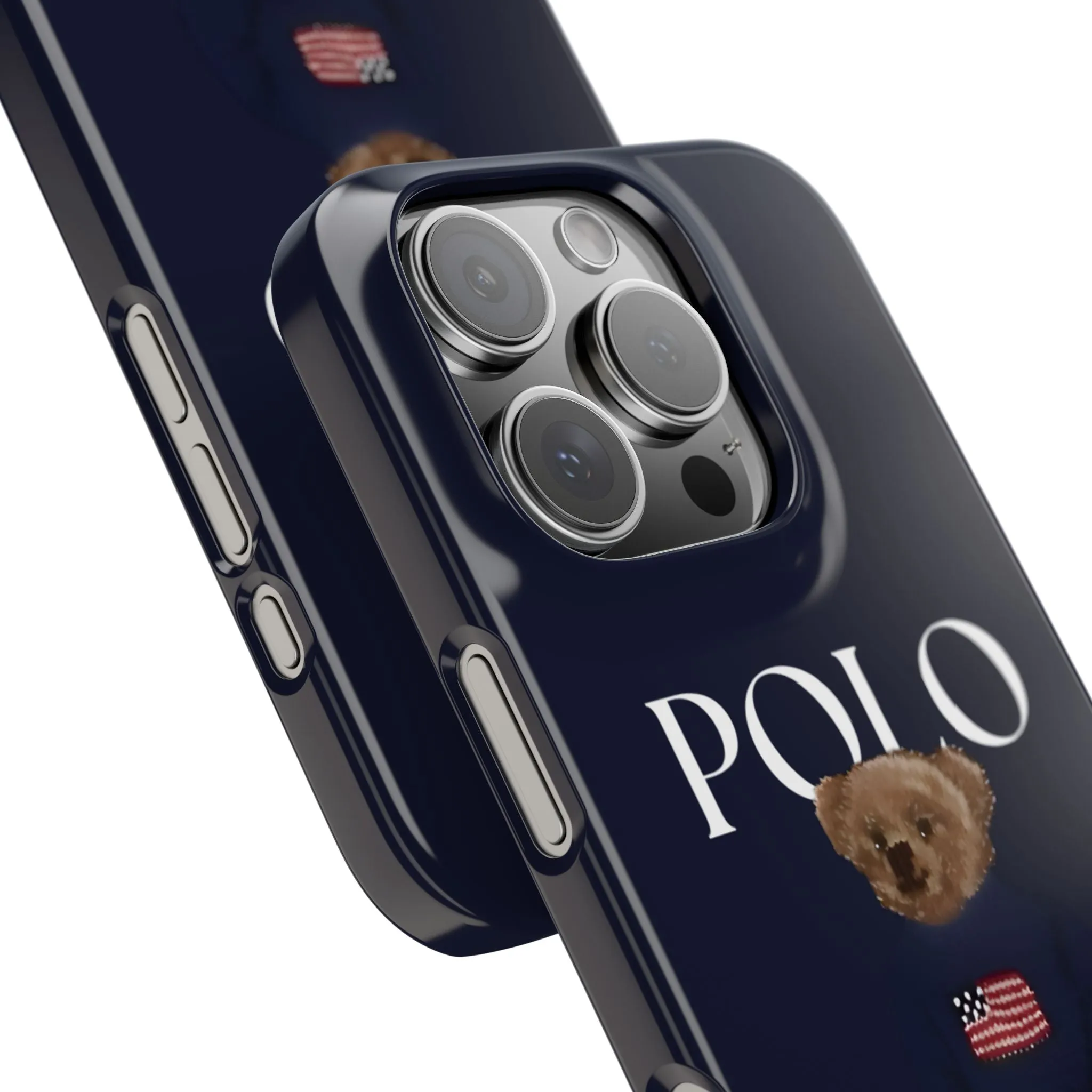 Polo Originals Navy Blue Teddy Slim iPhone Cases