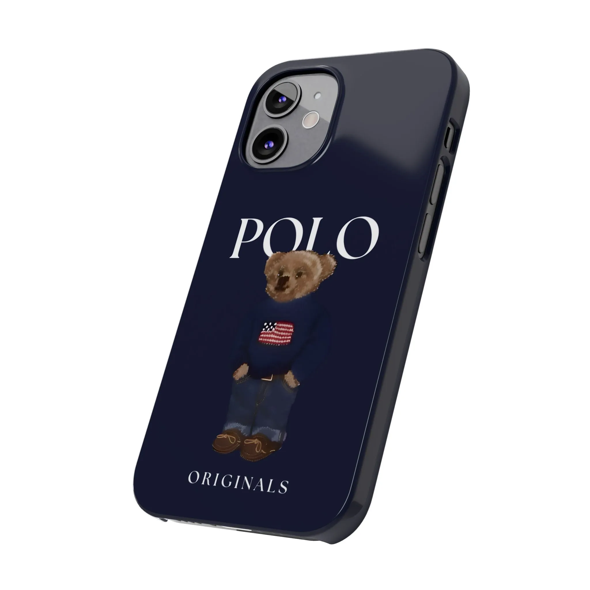 Polo Originals Navy Blue Teddy Slim iPhone Cases