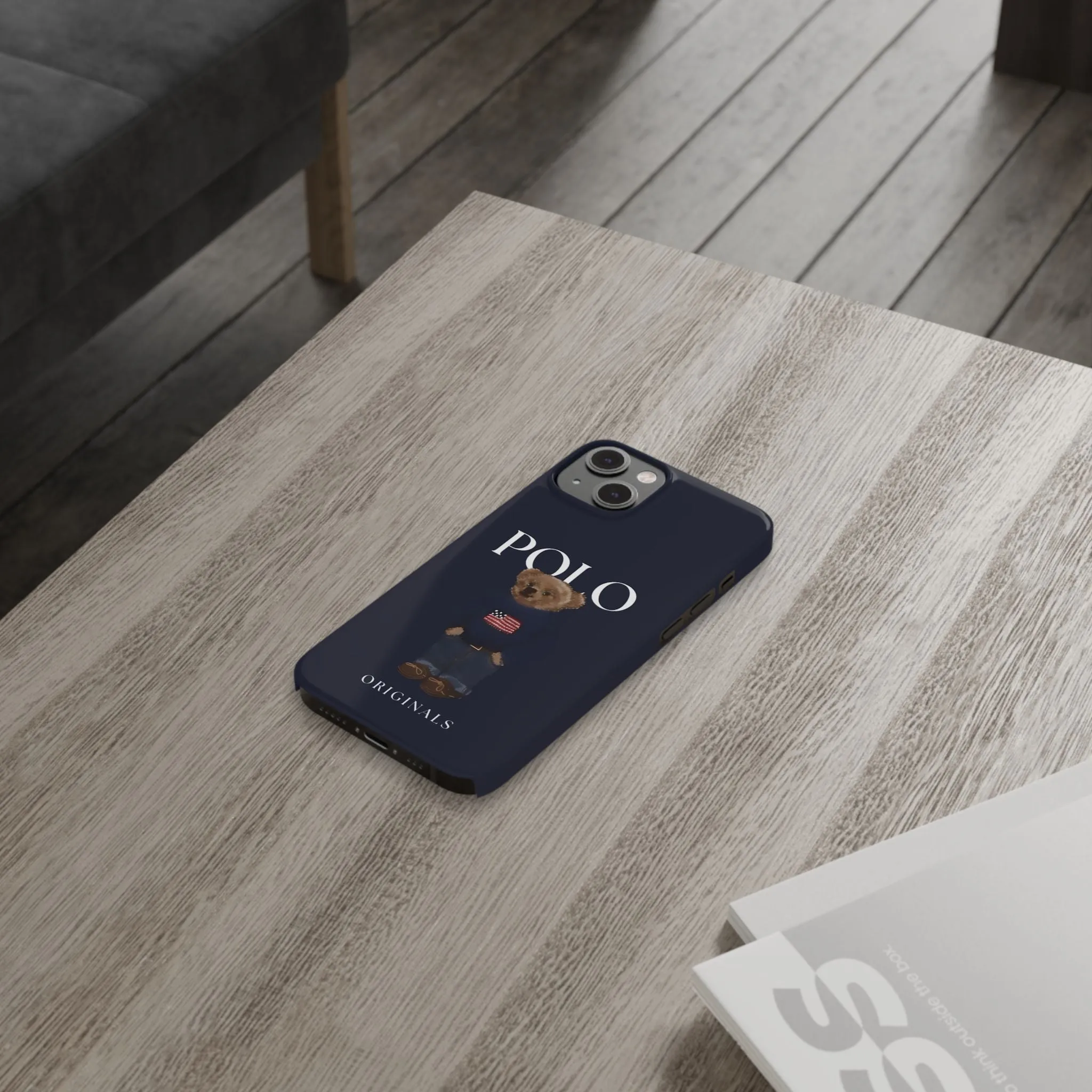 Polo Originals Navy Blue Teddy Slim iPhone Cases