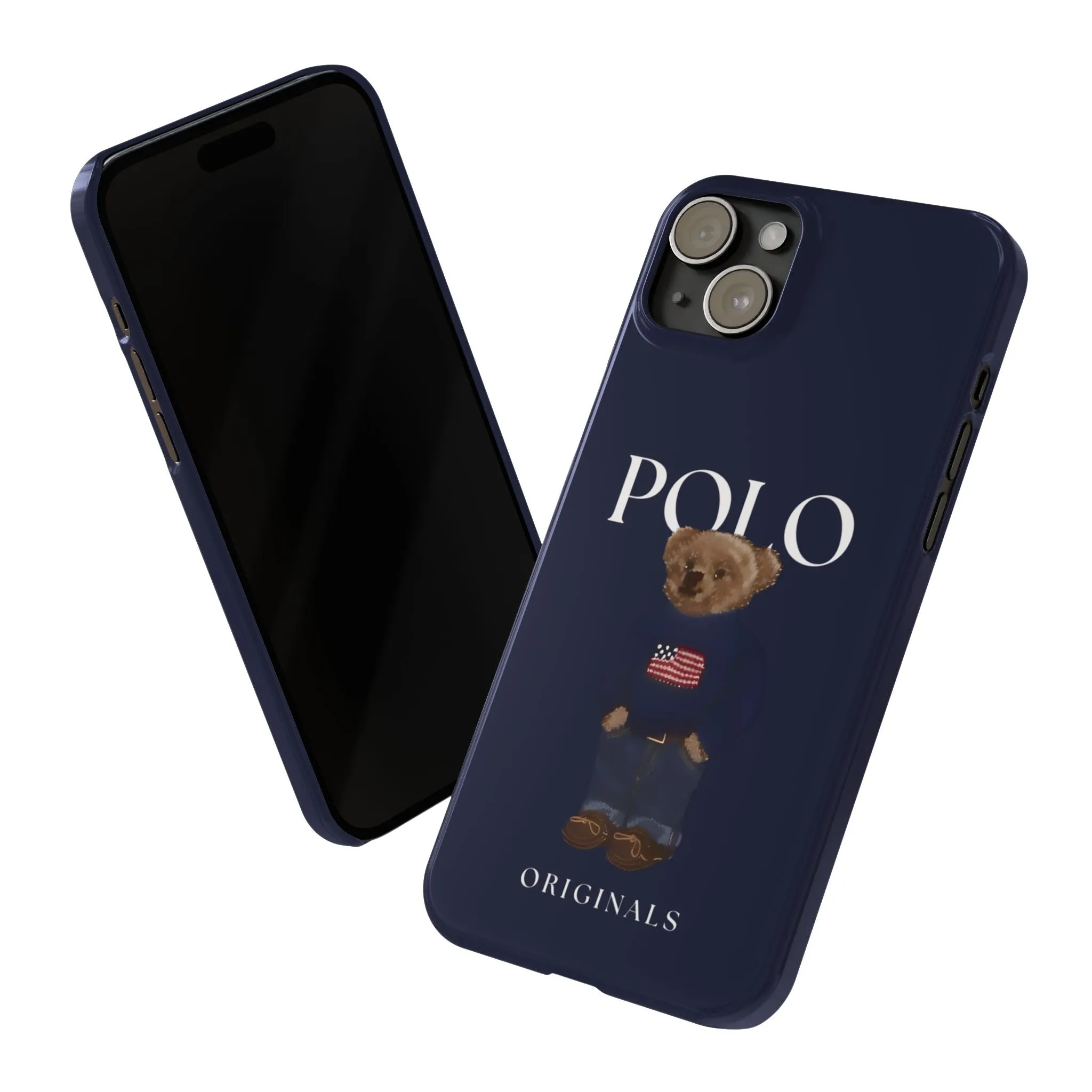 Polo Originals Navy Blue Teddy Slim iPhone Cases