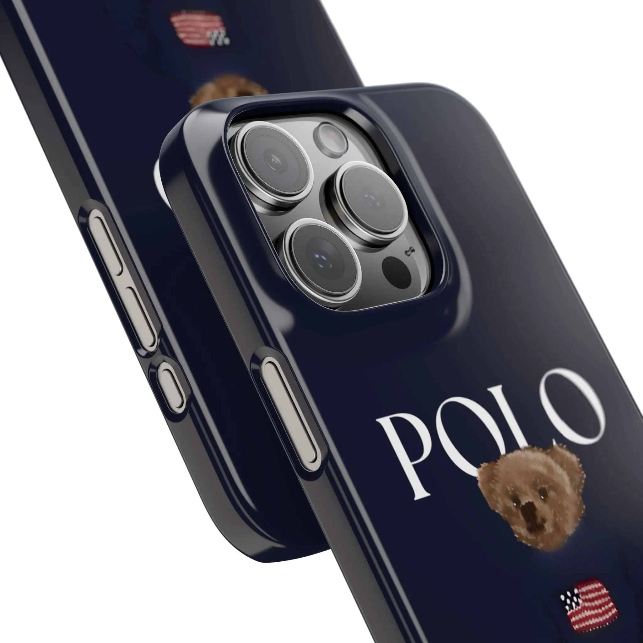 Polo Originals Navy Blue Teddy Slim iPhone Cases