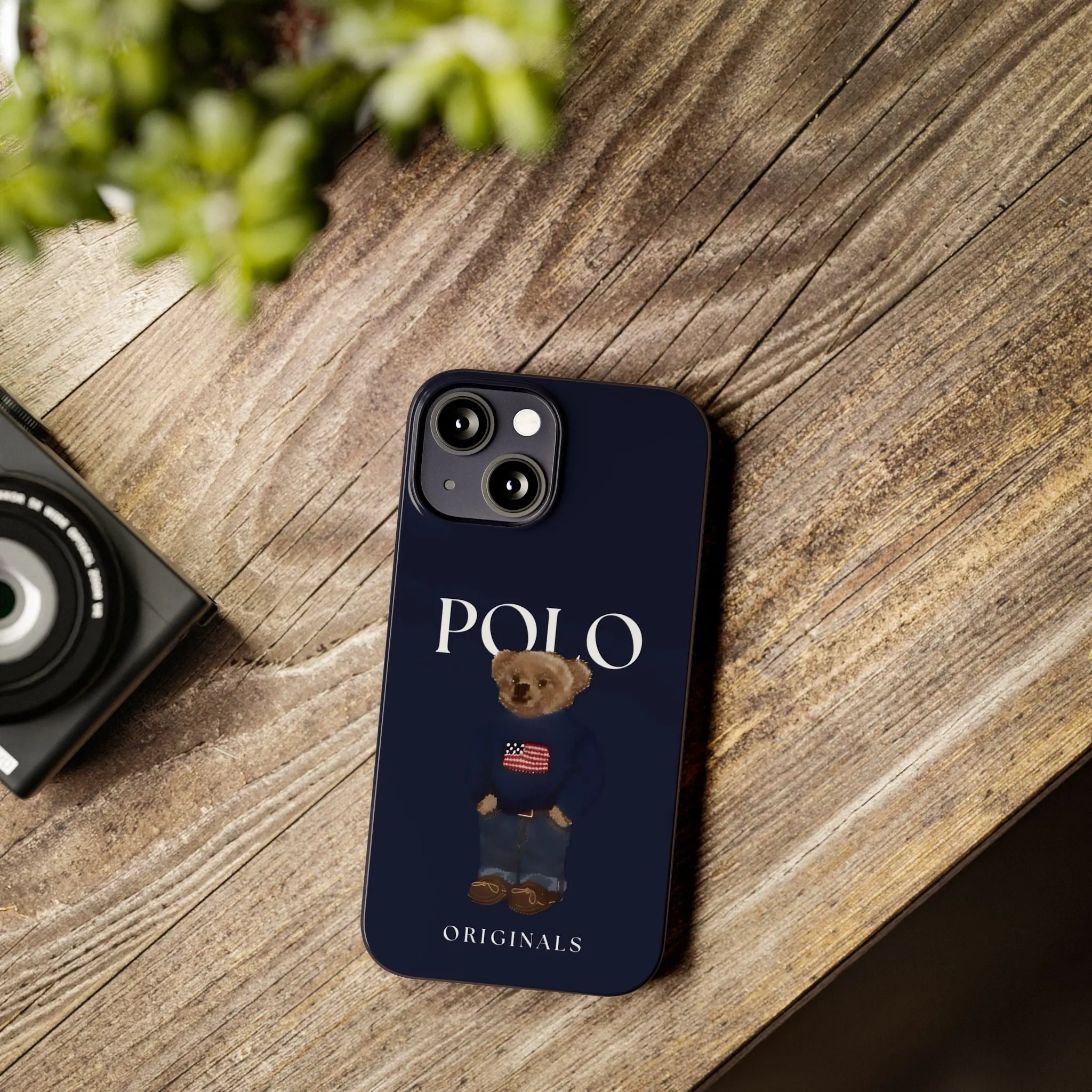 Polo Originals Navy Blue Teddy Slim iPhone Cases