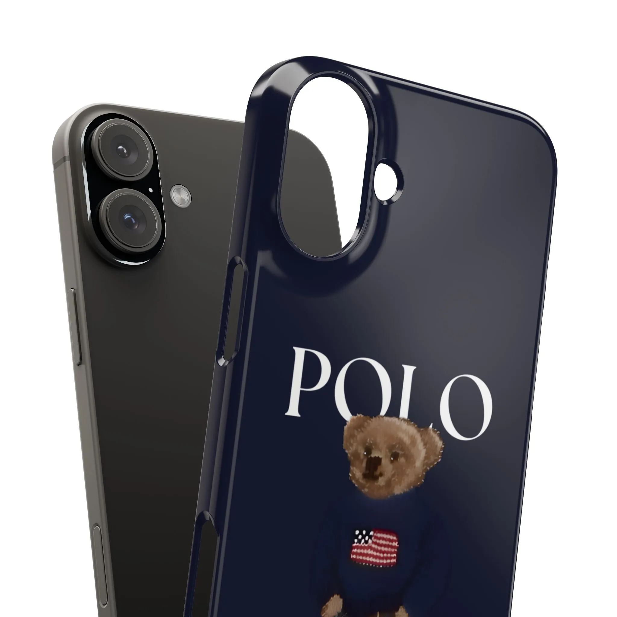 Polo Originals Navy Blue Teddy Slim iPhone Cases