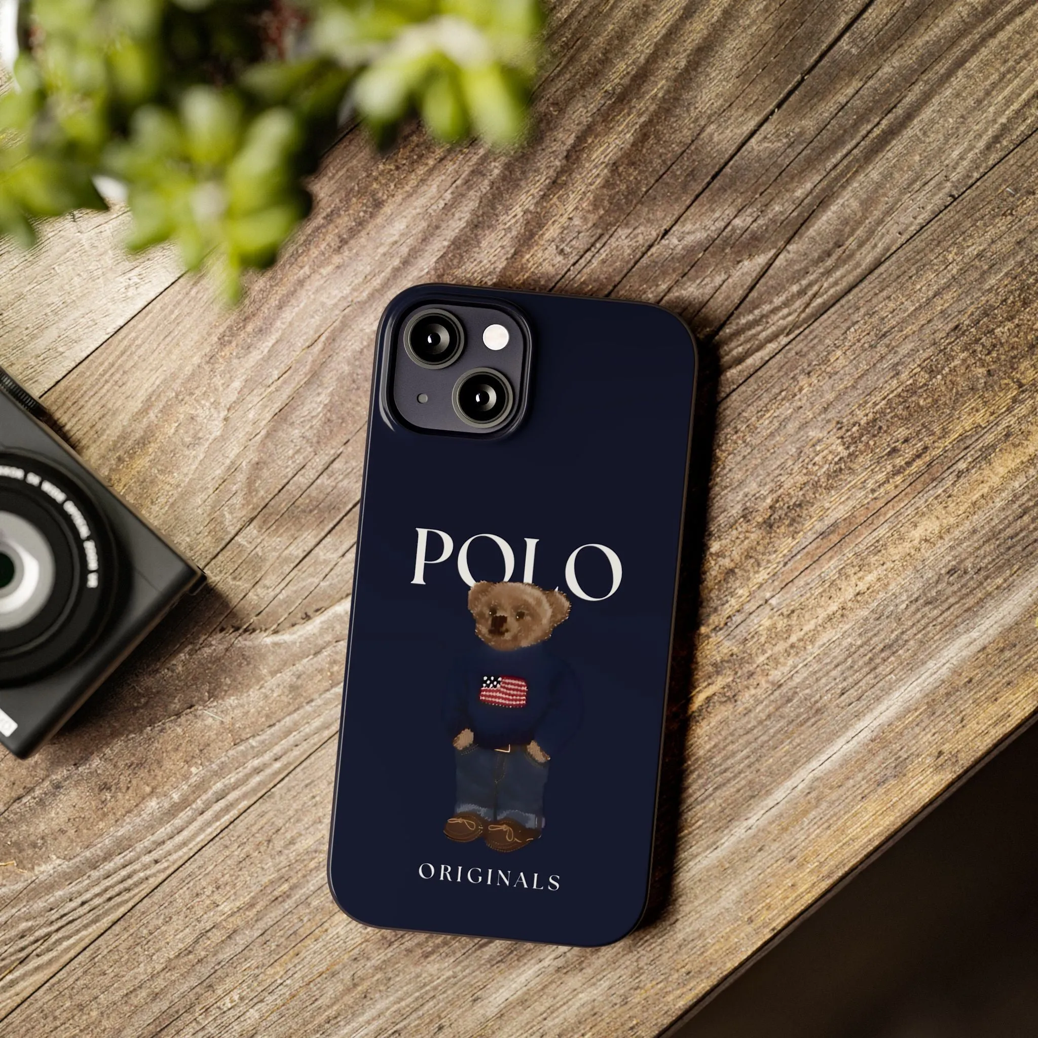 Polo Originals Navy Blue Teddy Slim iPhone Cases