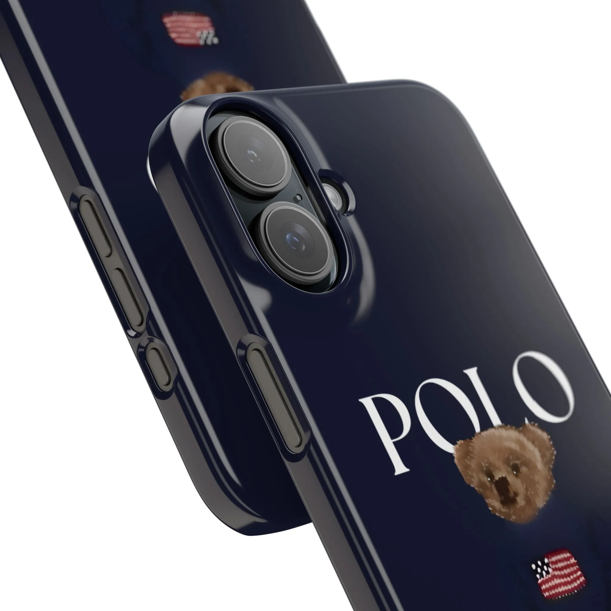 Polo Originals Navy Blue Teddy Slim iPhone Cases