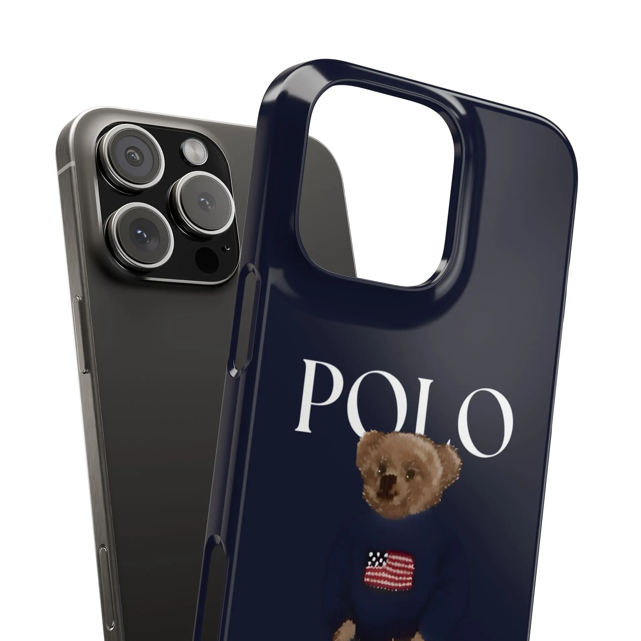 Polo Originals Navy Blue Teddy Slim iPhone Cases