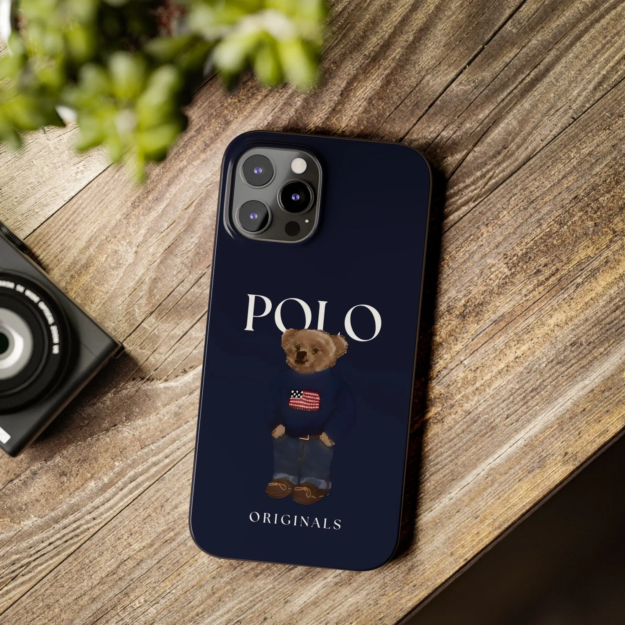 Polo Originals Navy Blue Teddy Slim iPhone Cases