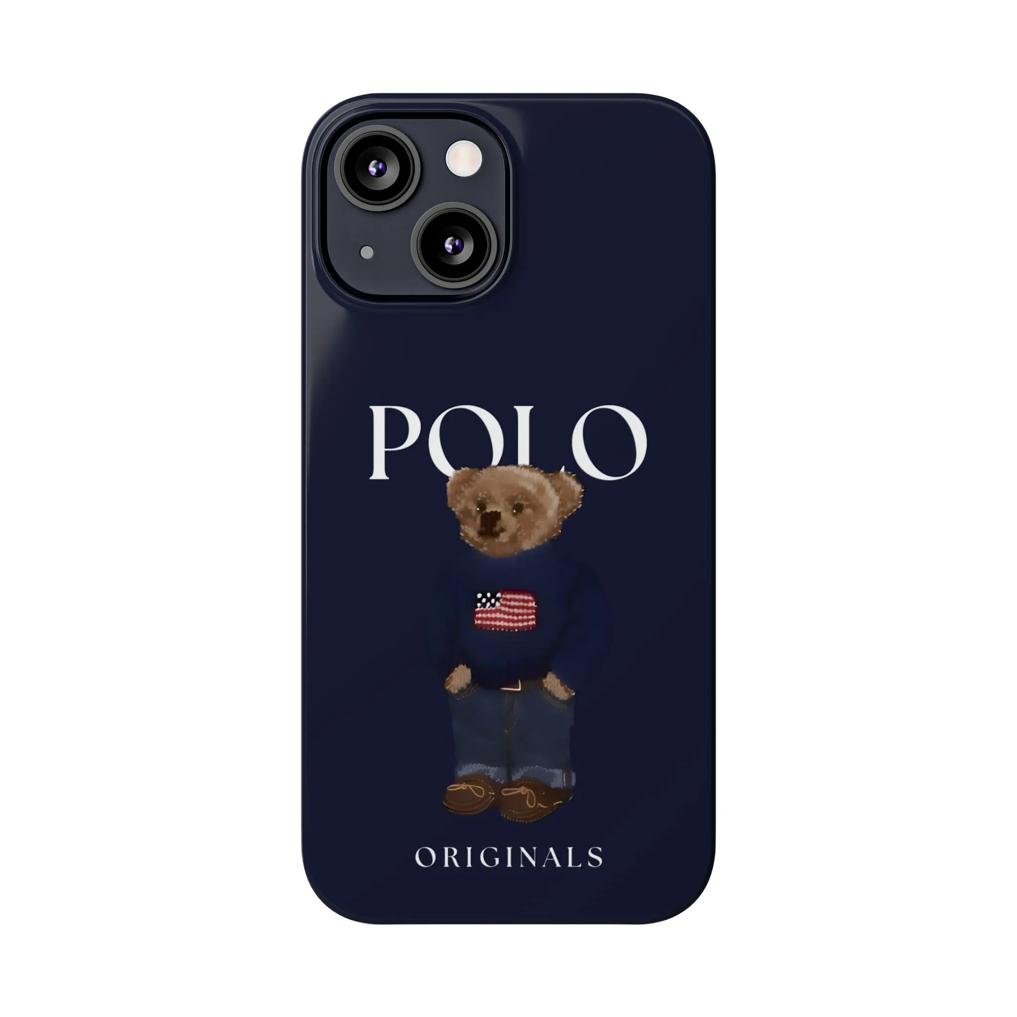 Polo Originals Navy Blue Teddy Slim iPhone Cases