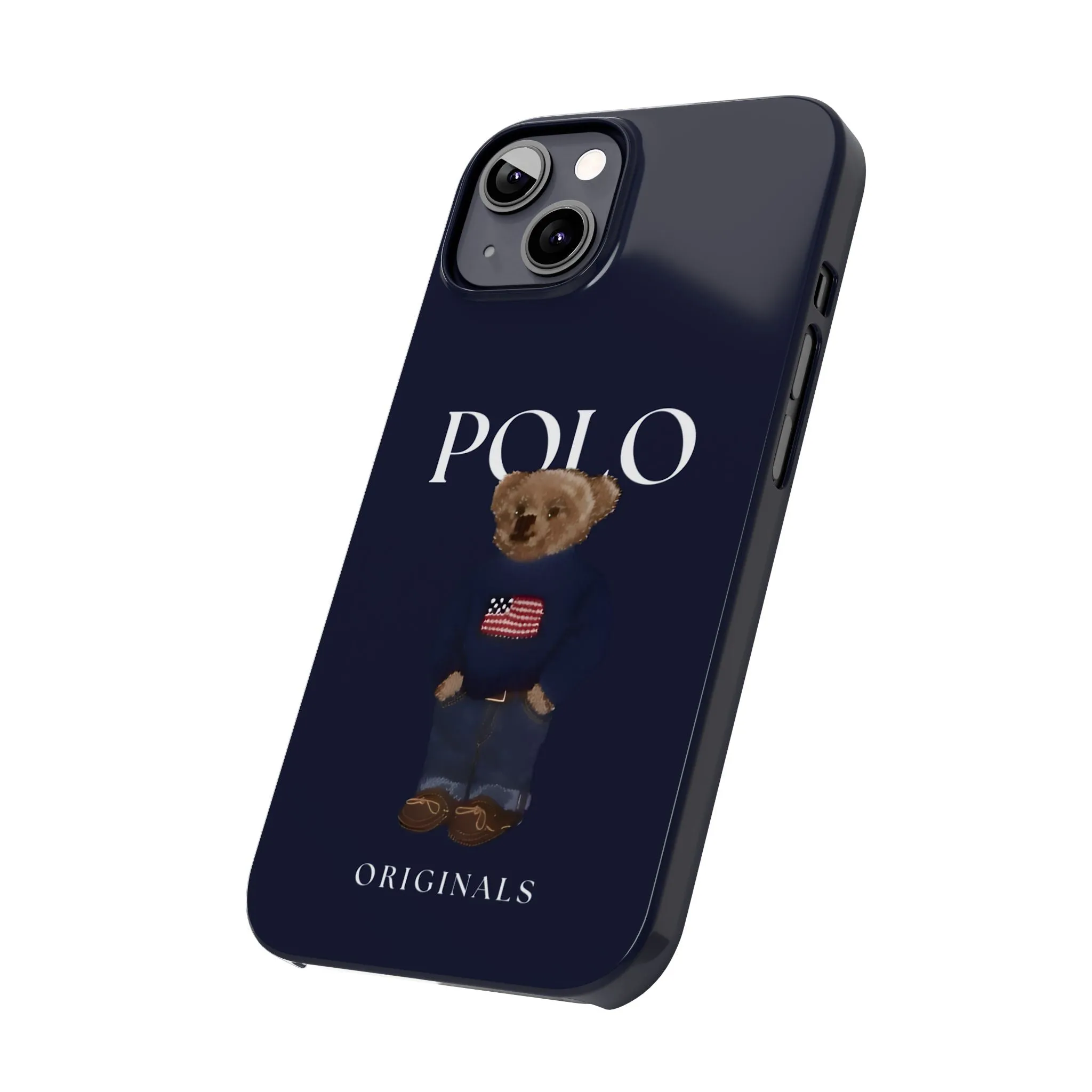 Polo Originals Navy Blue Teddy Slim iPhone Cases