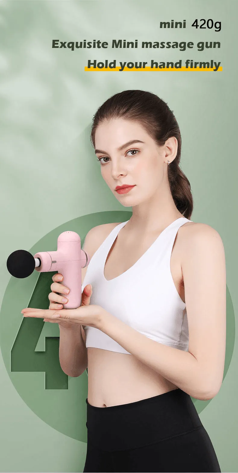 Portable Deep Tissue Massager Electric Brushless Motor Massage Gun