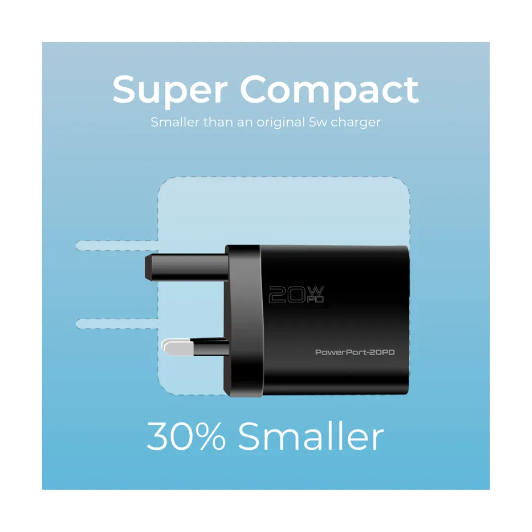 Promate 20W PD Fast Charging Adapter