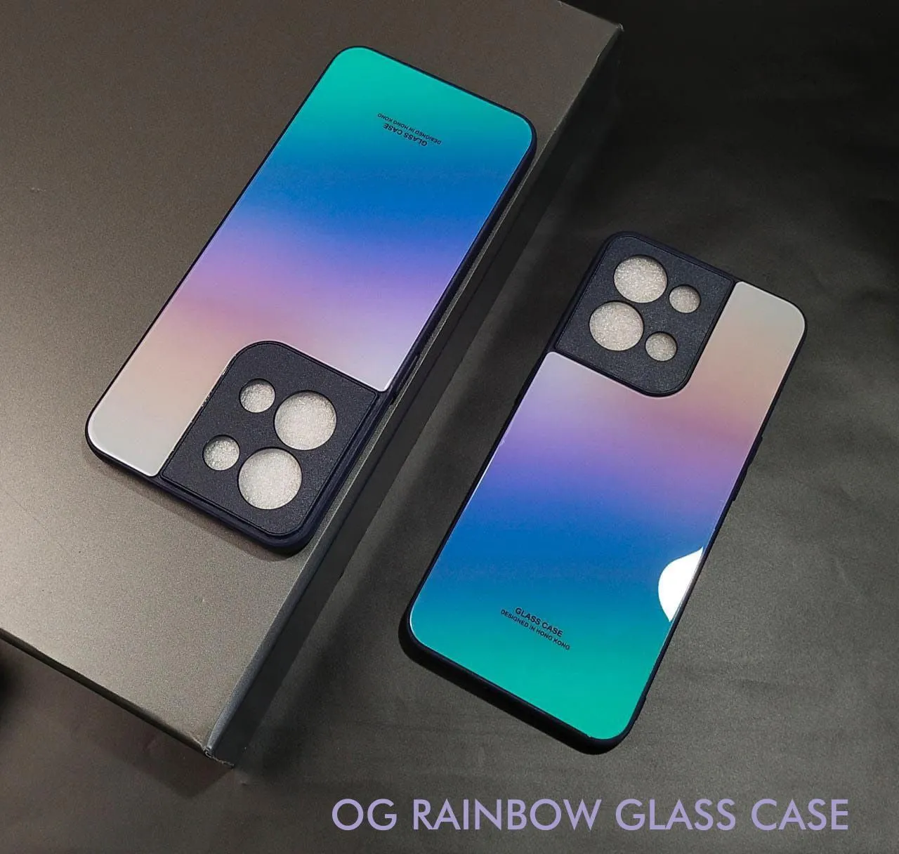 Rainbow Glass Hard Case For Iphone